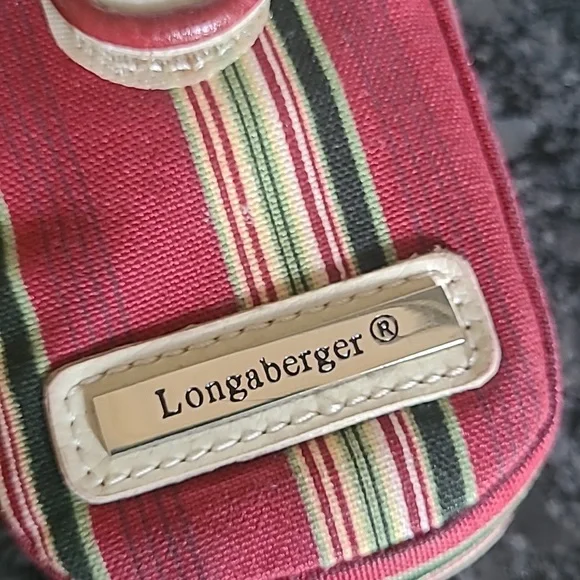 Longaberger Striped ID/Hand Sanitizer Holder - Picture 2 of 13